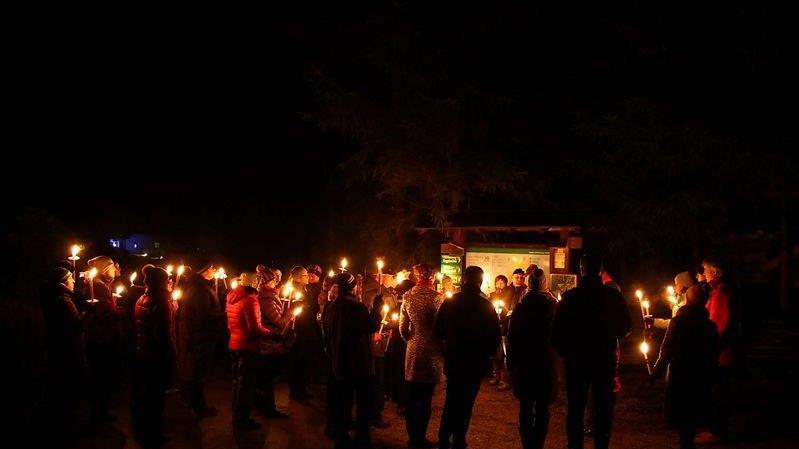 Fackelwanderung am Teufelsgraben