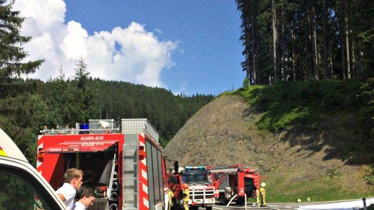 Fahrzeugbrand am Hochkönig
