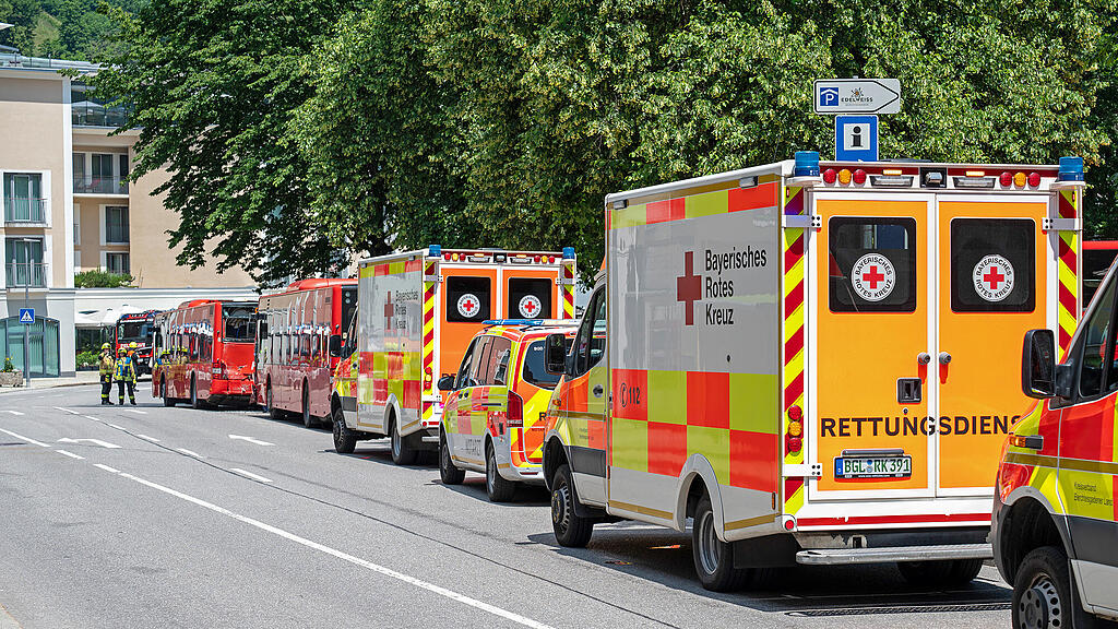 Bus-Unfall in Berchtesgaden