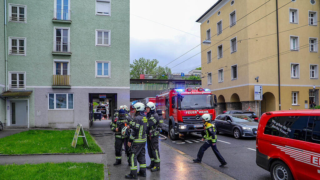 Brand in Lokal in der Stadt Salzburg