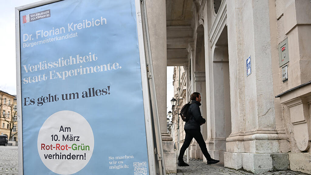 Gemeindewahl: Wahlplakate in Salzburg-Stadt