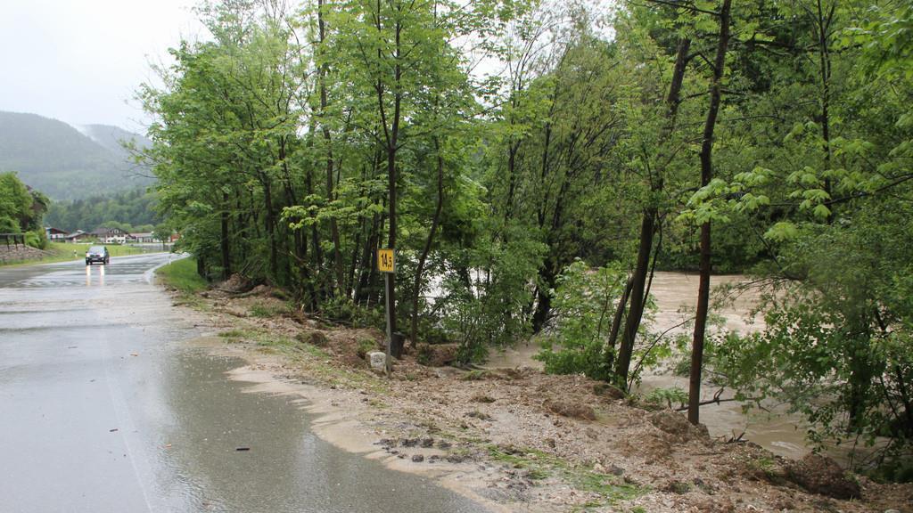 Hochwasser im Raum Berchtesgaden