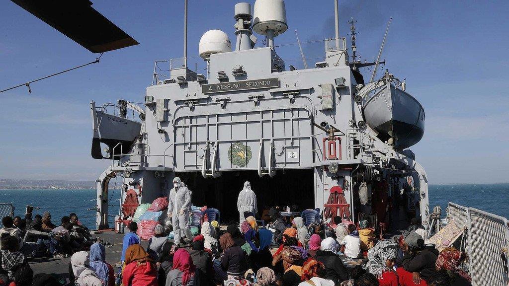 Flüchtlinge vor Lampedusa