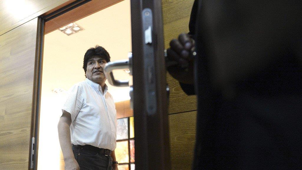 Morales landet in Wien