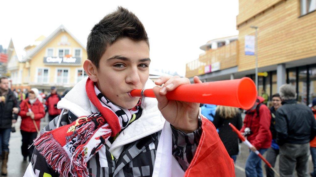 Fanstimmung in Schladming