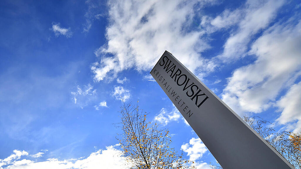 Das Logo der Swarovski-Kristallwelten in Wattens