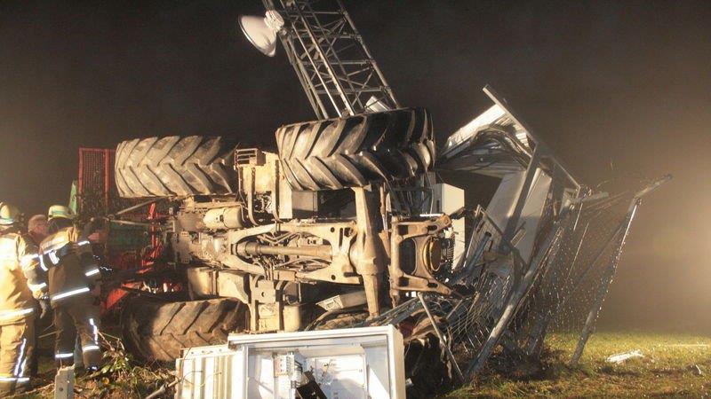Crash mit Traktor
