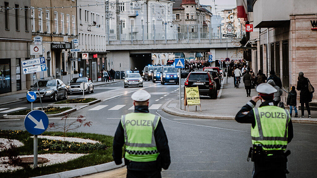 Fanmarsch in Salzburg