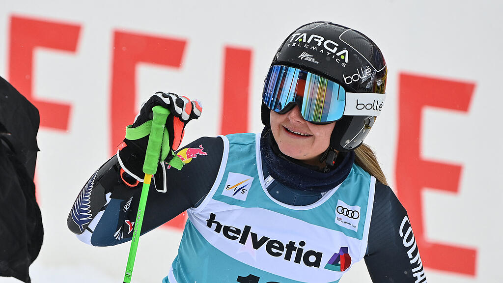 Alice Robinson siegt im Riesentorlauf von Lenzerheide am 21.3.2021