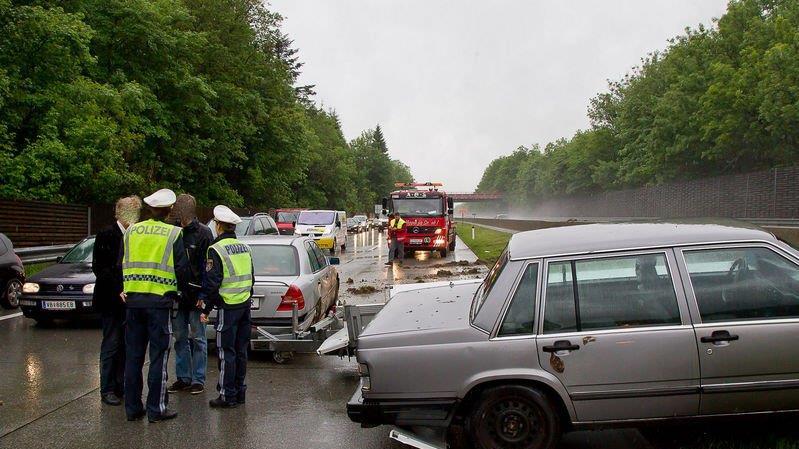 Crash auf A1 bei Thalgau