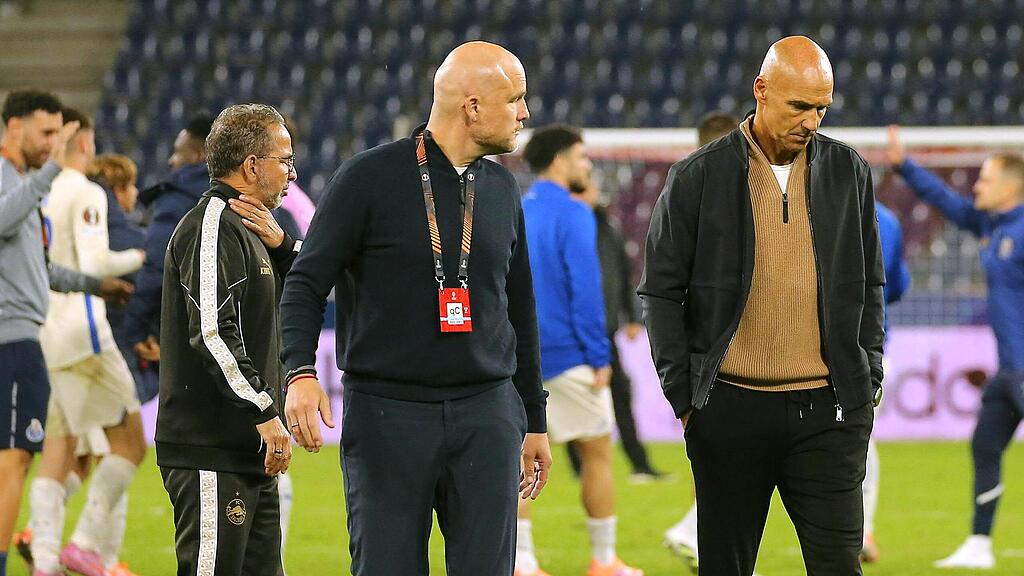 Rouven Schröder und Thomas Letsch von Red Bull Salzburg