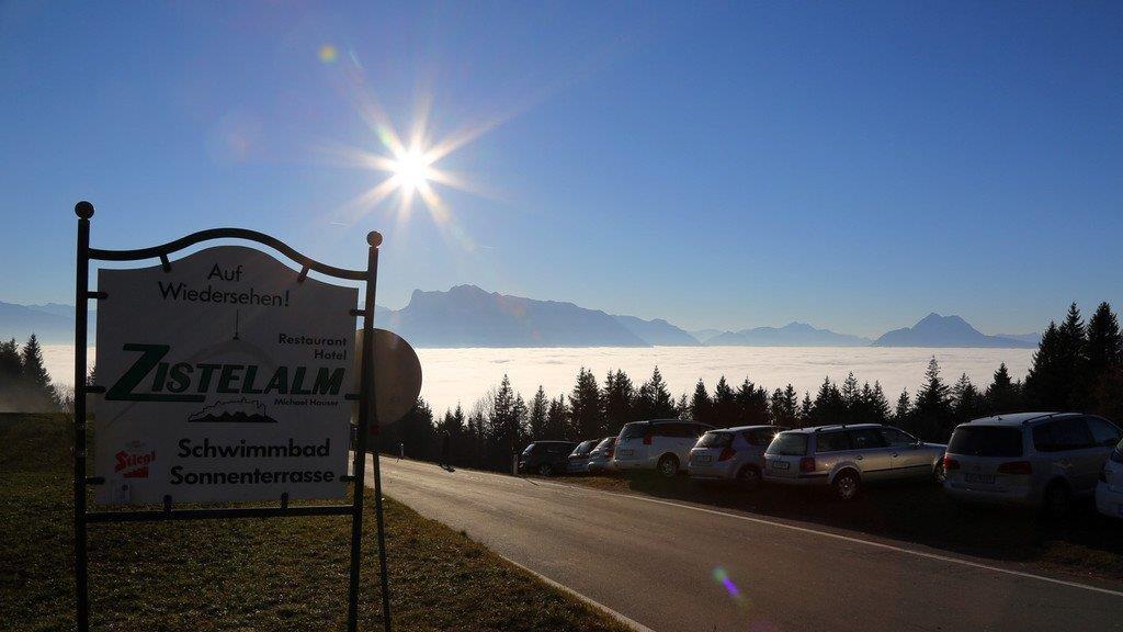 Sonne tanken am Gaisberg