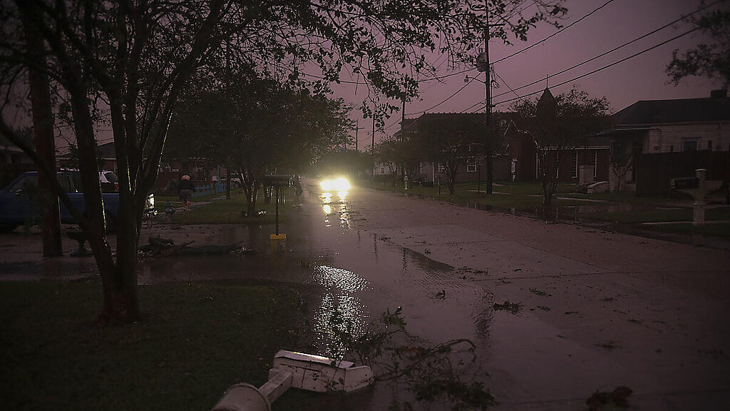 Der Hurrikan fegte über Louisiana hinweg