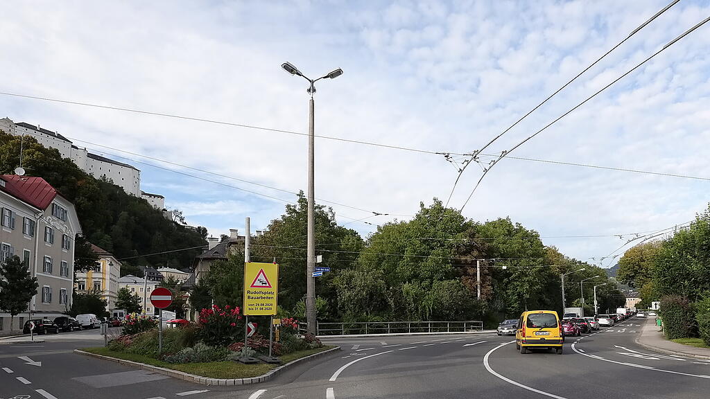 Baustelle, Rudolfsplatz, Nonntal