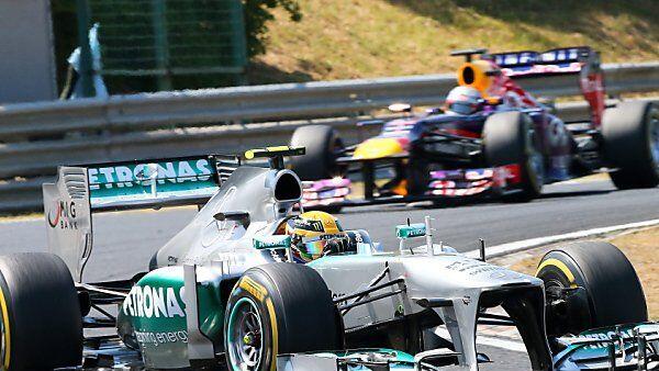 Hamilton hielt Weltmeister Vettel auf Distanz