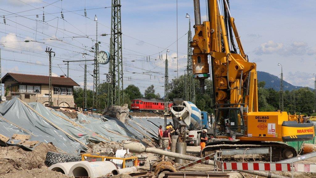 Bauarbeiten: 3. Gleis Freilassing - Salzburg