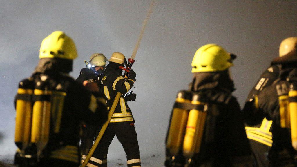 Brand in Bauhof in Piding