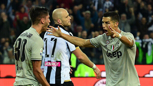 Ronaldo feierte sein Tor mit großen Gesten