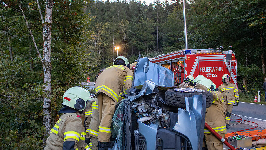 Simulierter Verkehrsunfall beim Wiestalstausee! 125 Jahre FW Tennengeau