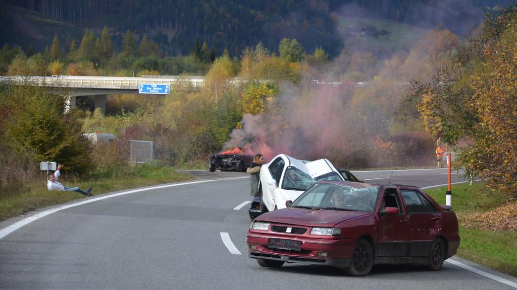 Gefahrgutübung auf der Tauernautobahn I