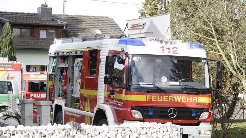 Wohnmobil in Flammen
