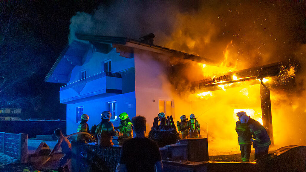 Großbrand in Annaberg-Lungötz