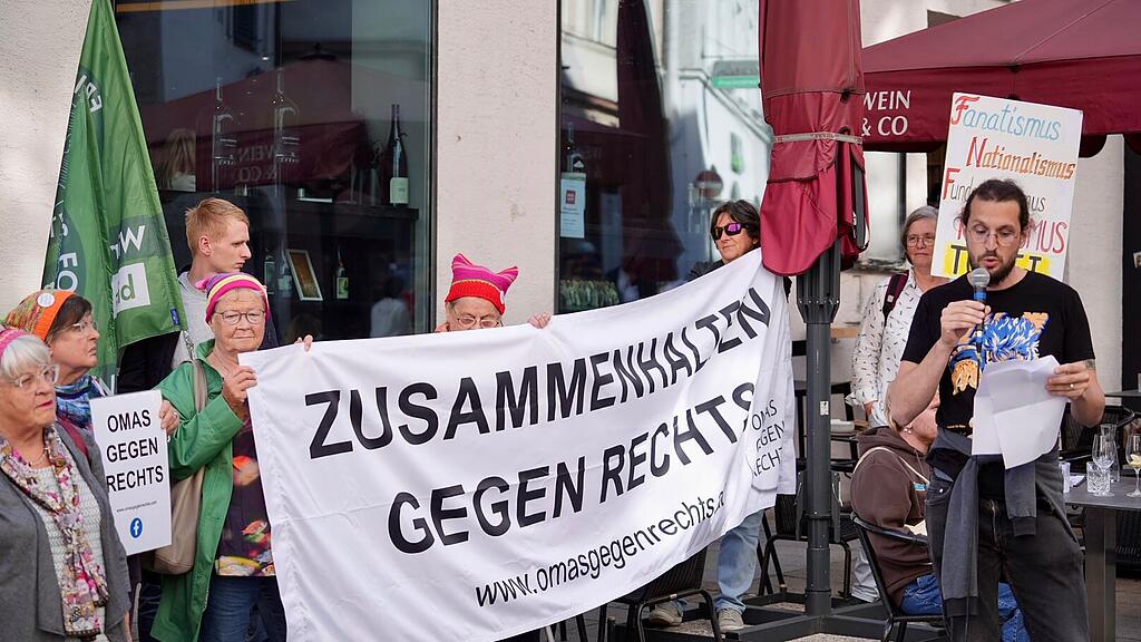 "Demo gegen rechts" in Salzburg