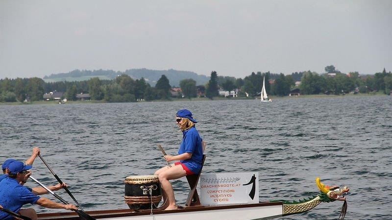 Drachenboot-Action am Mattsee