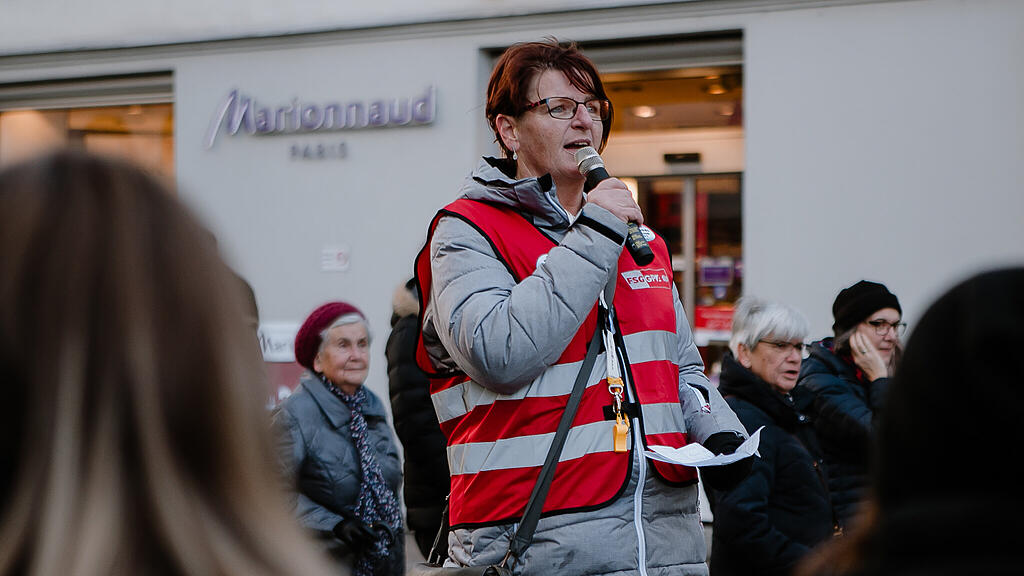 Protestkundgebung GPA-djp Salzburg