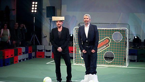 Stermann und Grissemann bei der ersten Show "Keine Chance"