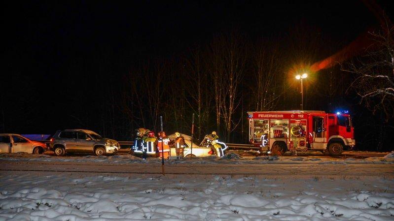 Crash auf der B20
