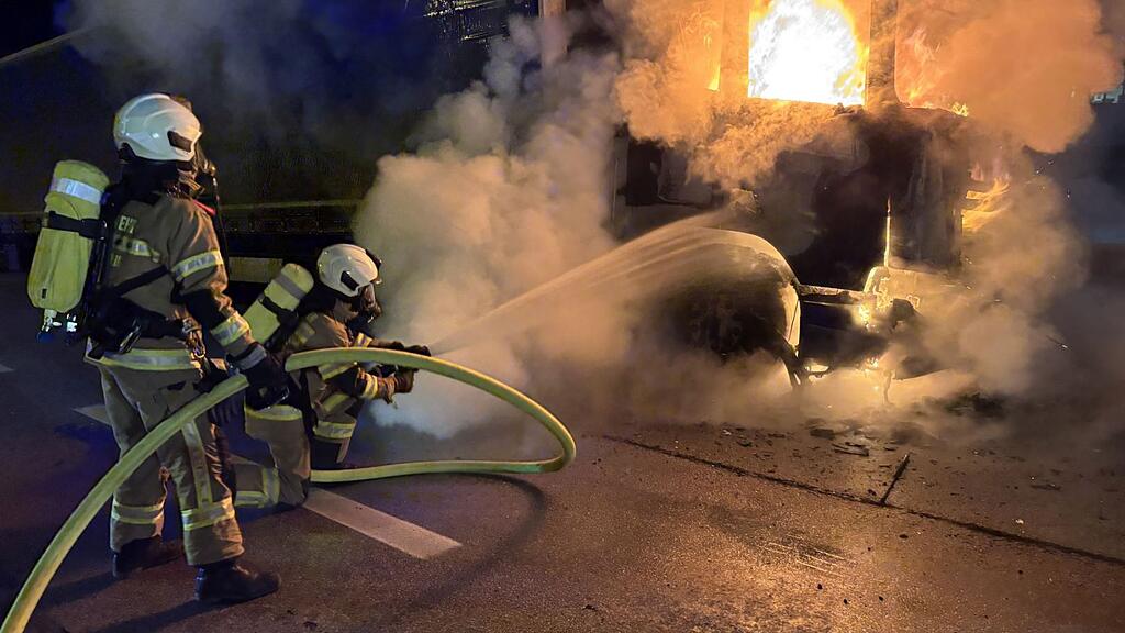 Lkw-Brand am Walserberg
