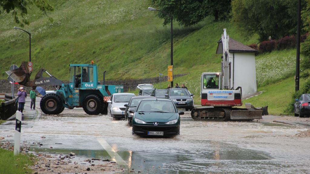 Hochwasser im Raum Berchtesgaden