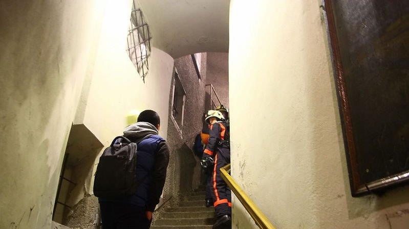 Feuer in der Imbergstiege