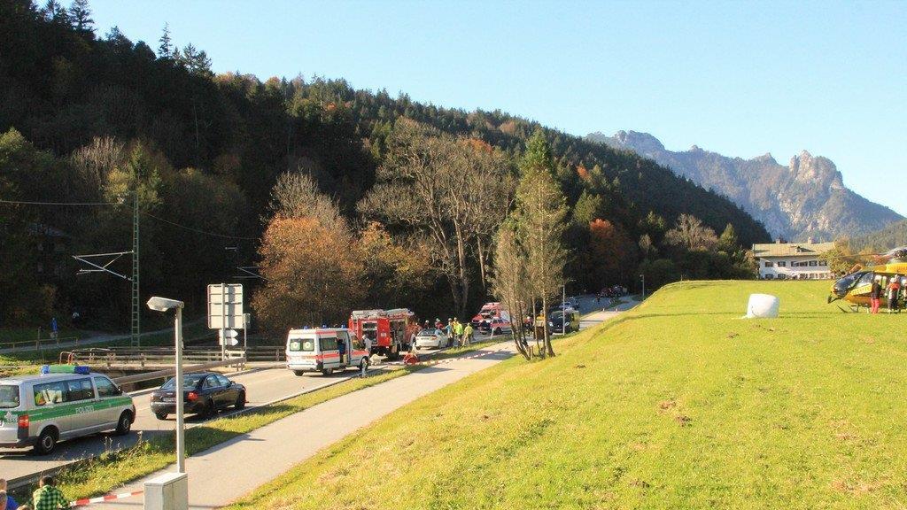 Bilder vom Unfallort auf der B20