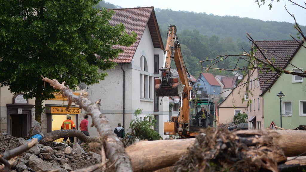 Verheerende Unwetterschäden in Deutschland