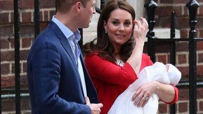Prinz William und Herzogin Kate treten vor die Kameras
