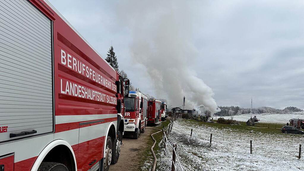 Buchbergalm in St. Gilgen abgebrannt