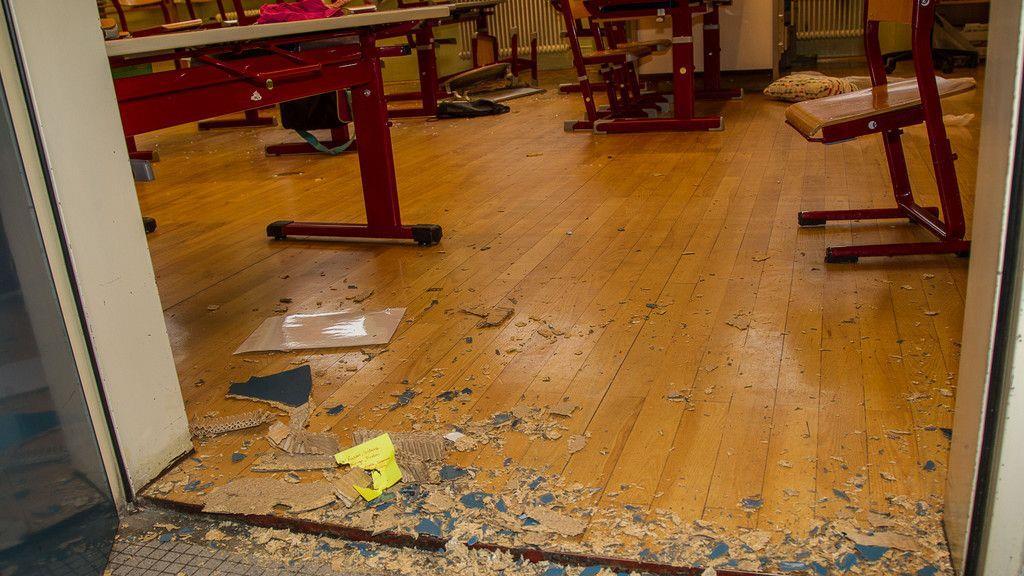 Volksschule Gnigl verwüstet