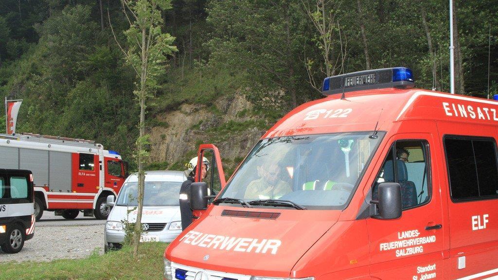 Großaufgebot der Einsatzkräfte
