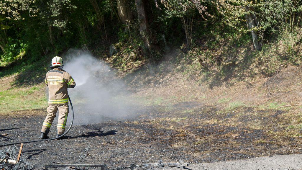 Lkw-Vollbrand auf A10 bei Hallein