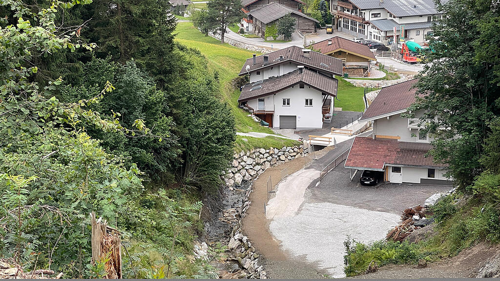 Neue Wildbach-Sperre in Hollersbach