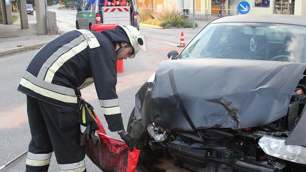 Bilder der Unfallstelle in Freilassing