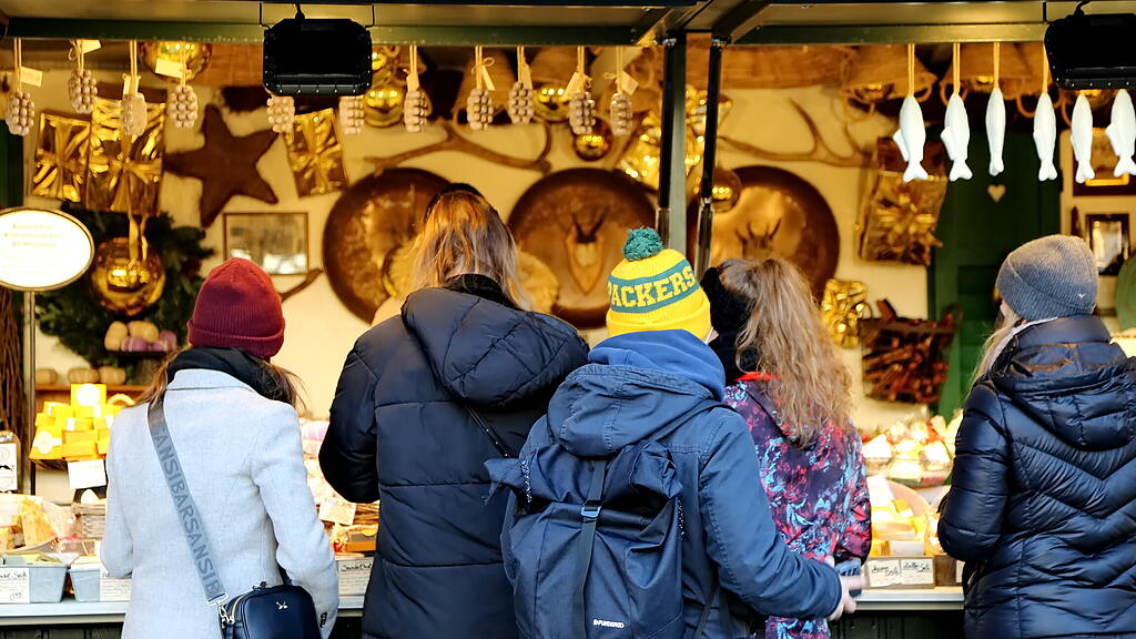 Salzburger Christkindlmarkt am 4. Adventsonntag