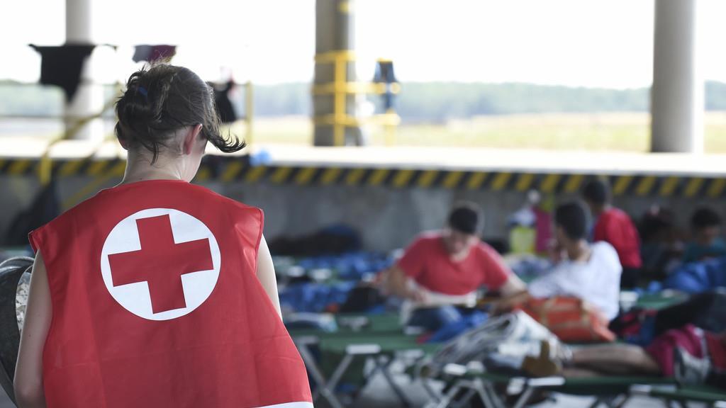 Flüchtlingsbetreuungsstelle in Nickelsdorf