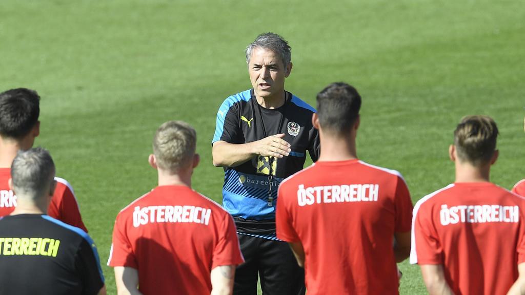 ÖFB-Team beim Training in Maria Enzersdorf