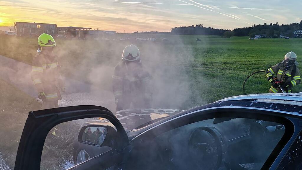 Pkw-Brand Eugendorf