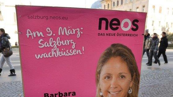Wahlplakate in der Stadt Salzburg
