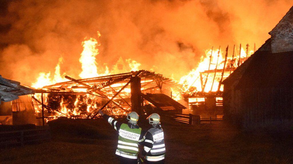 Großeinsatz aller Feuerwehren des Bezirkes in Oberwölz.
