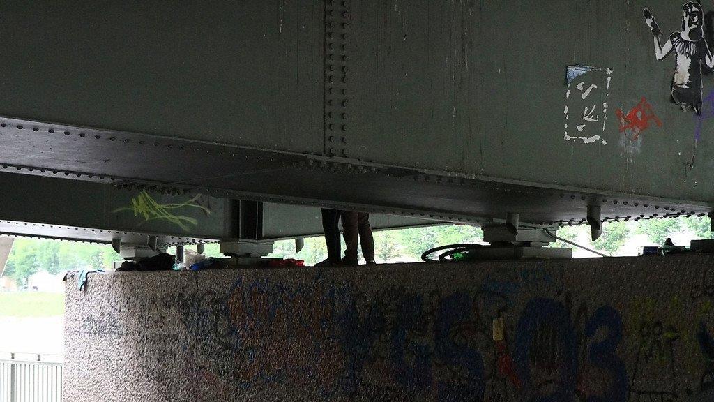 Bettlerlager unter Lehener Brücke